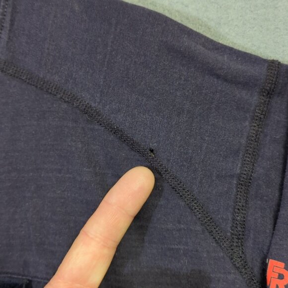 Ariat FR Shirt Men's 3XLT Tall Blue Air Crew Long Sleeve Flame Resistant Welder - Picture 4 of 13